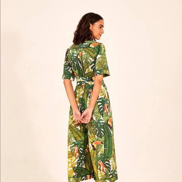 FARM Rio Green Tropical Jumpsuit - Picture 8 of 14